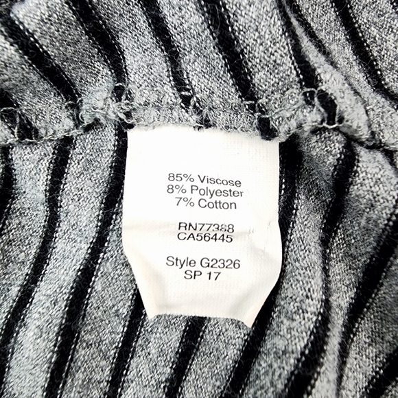 Madewell Women's Black and Grey Stripe Highpoint A-Line Dress Size XL - Picture 5 of 5